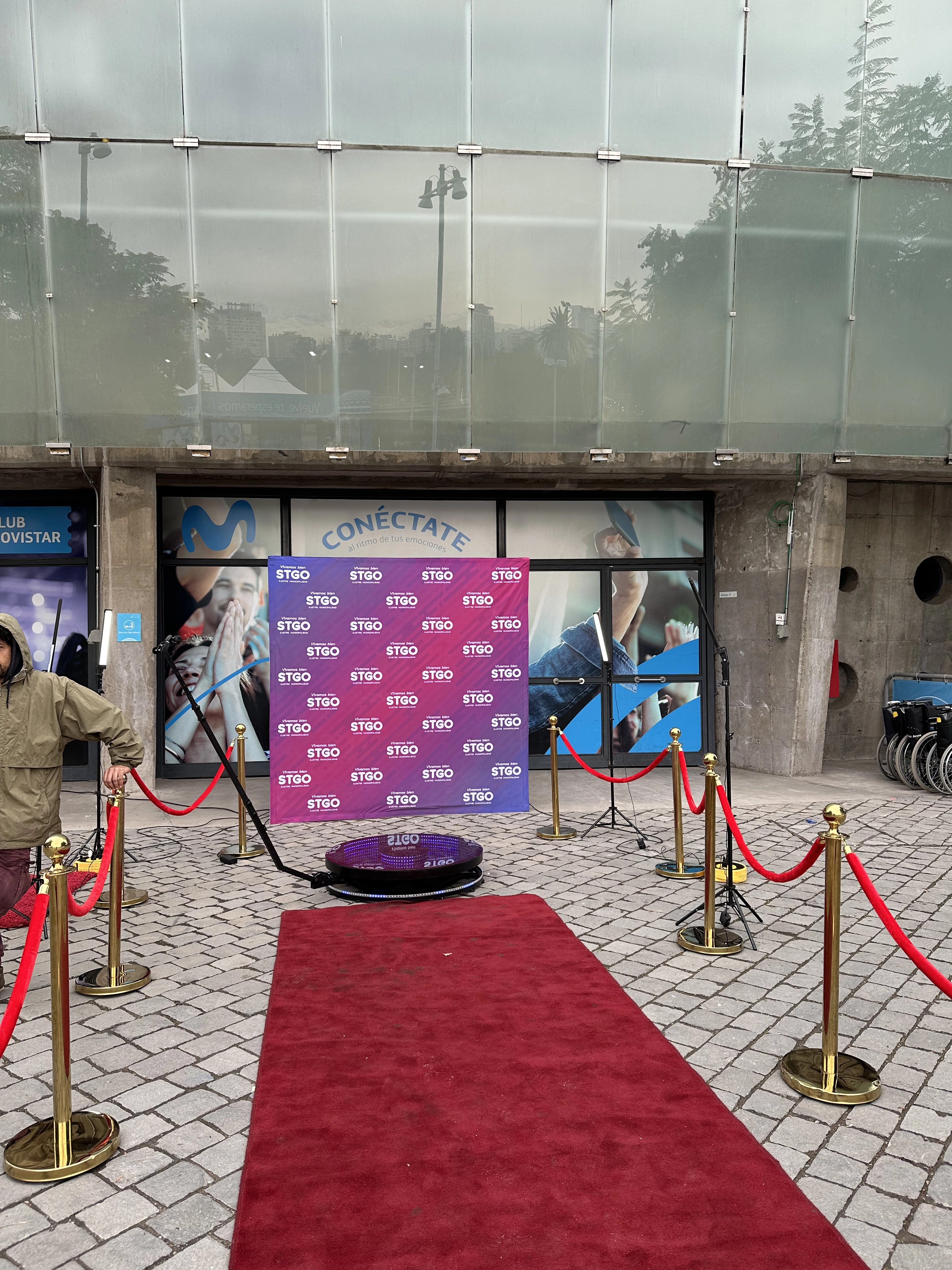 Cámara giratoria 360 para fiestas